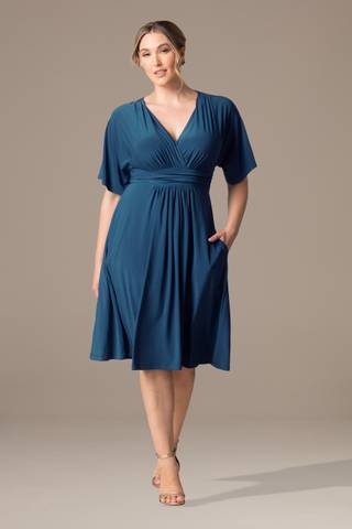Picture of Plus Size Gia A-Line Midi Dress with Pockets